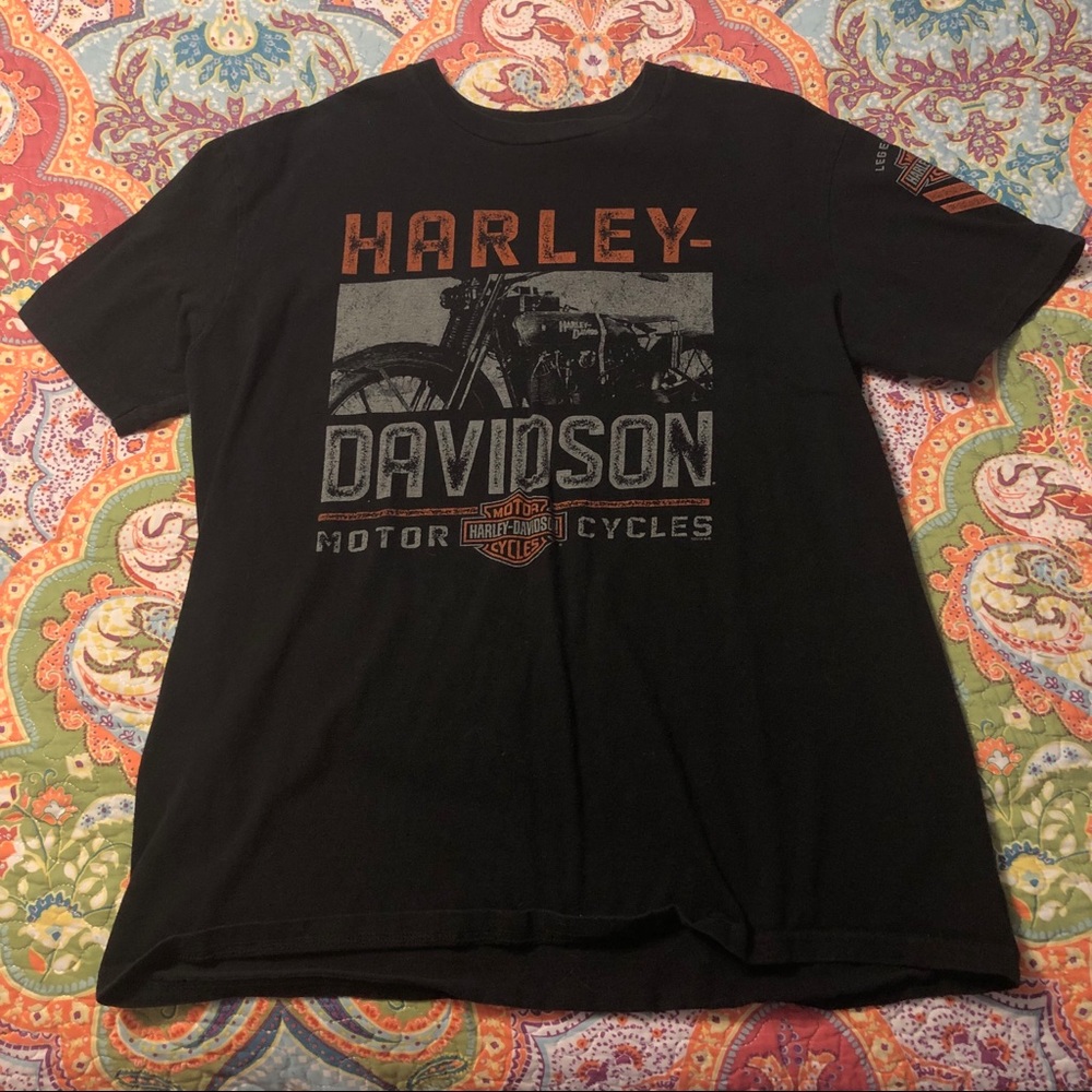[Harley-Davidson] Tee Shirt With Sleeve Detail